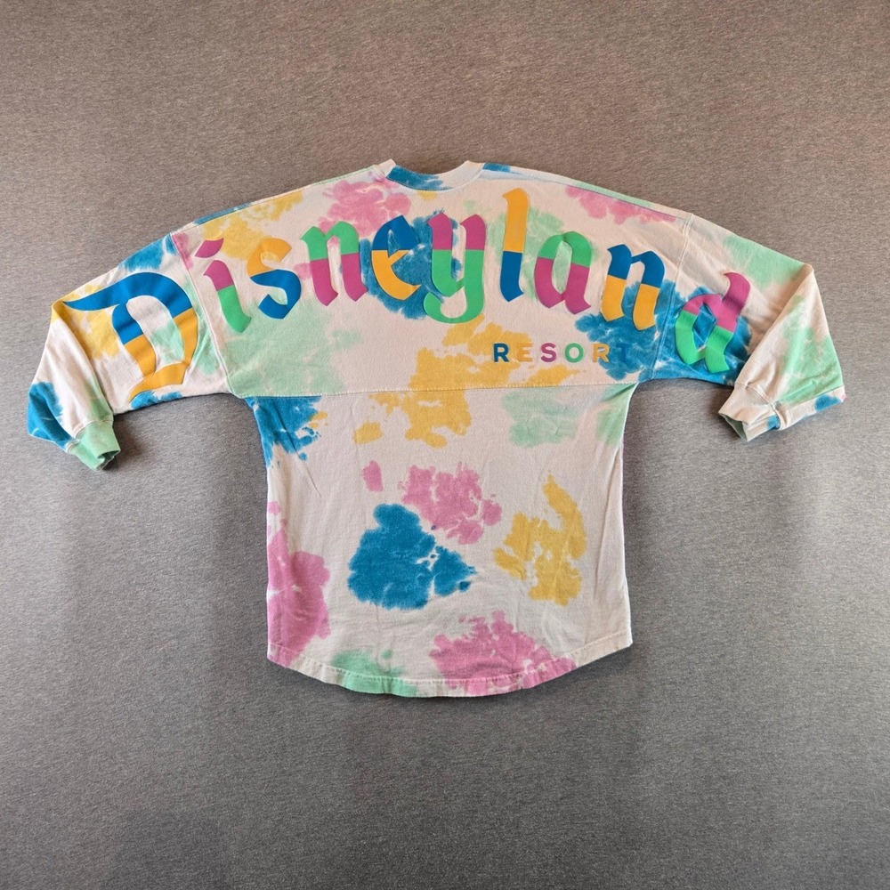 Disneyland Resort Spirit Jersey Shirt Small Multicolor Tie Dye Pastel Oversized